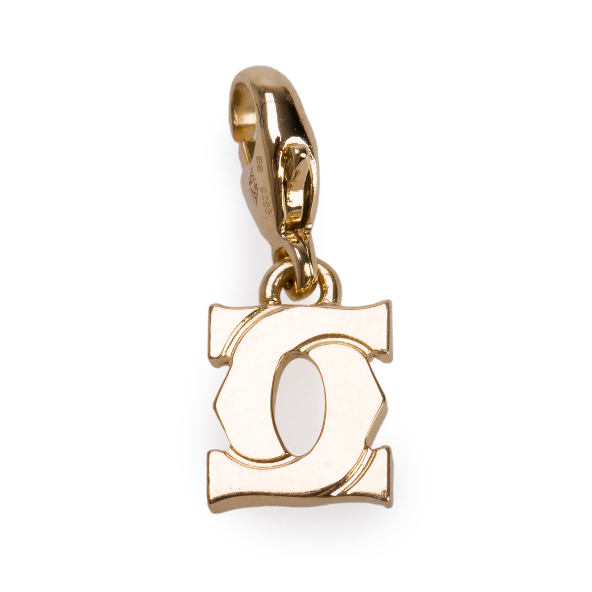 Cartier Vintage 18k Yellow Gold Baby Double C de Cartier Charm w/ Box