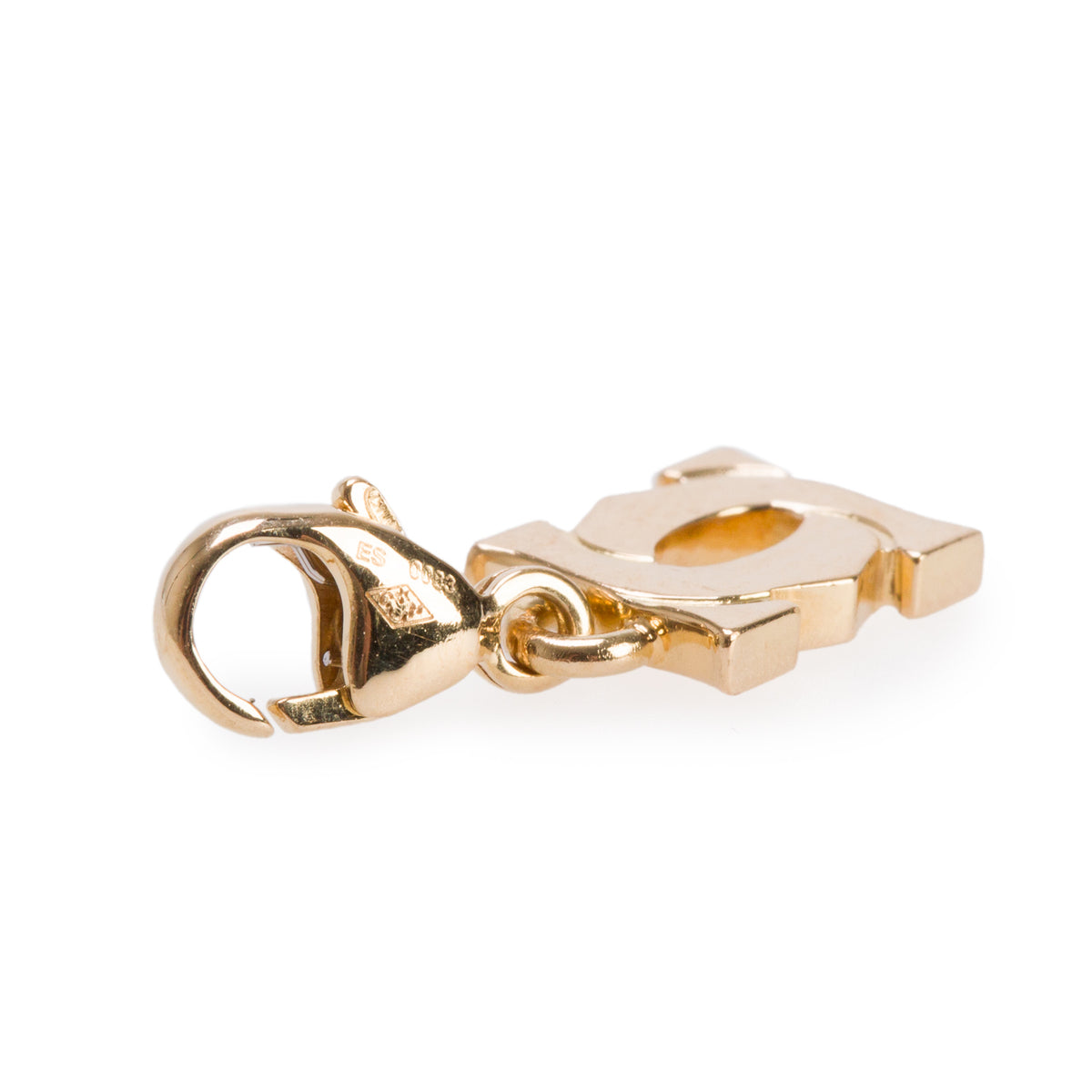 Cartier Vintage 18k Yellow Gold Baby Double C de Cartier Charm w/ Box