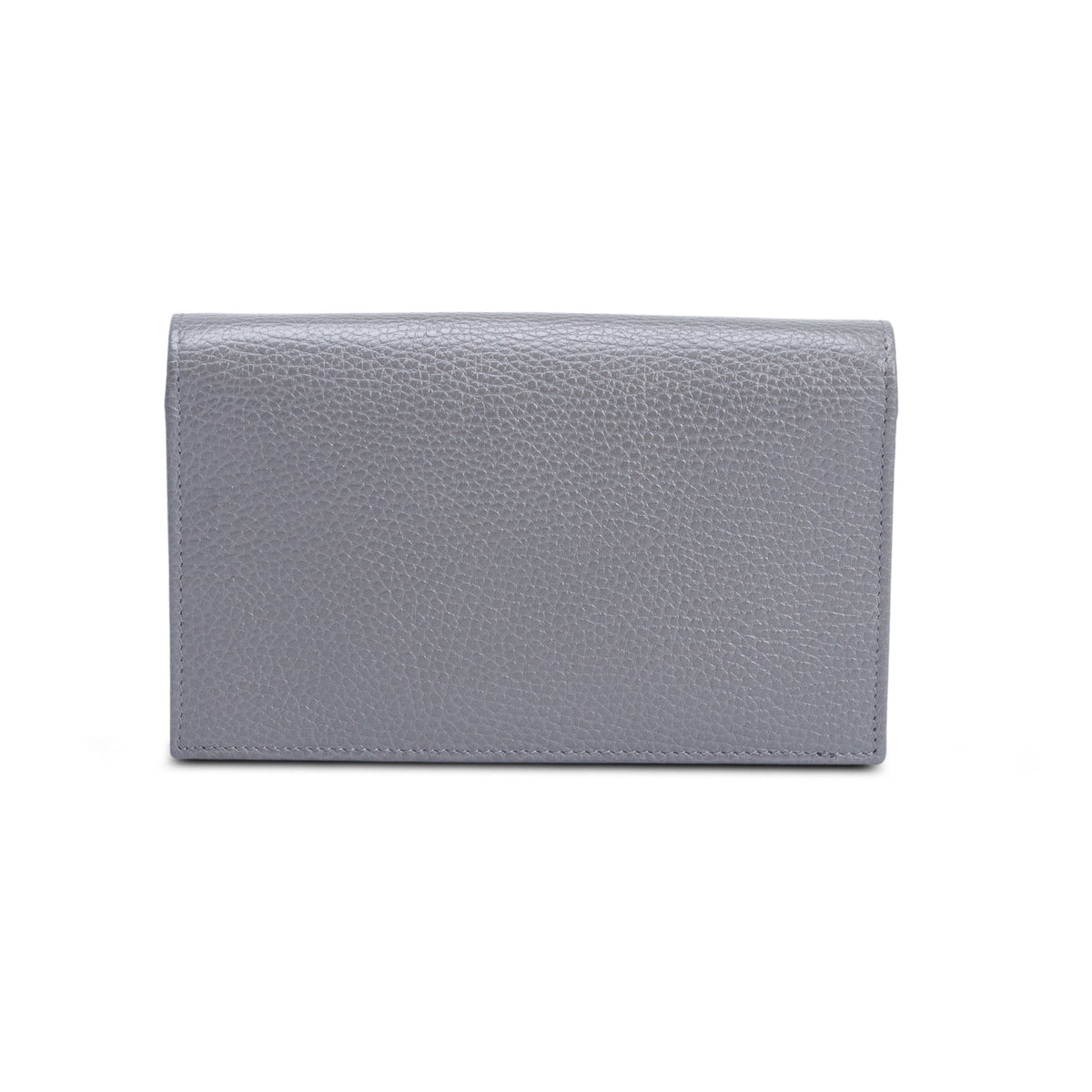 Gucci Grey Dollar Calfskin Leather Interlocking G Chain Wallet
