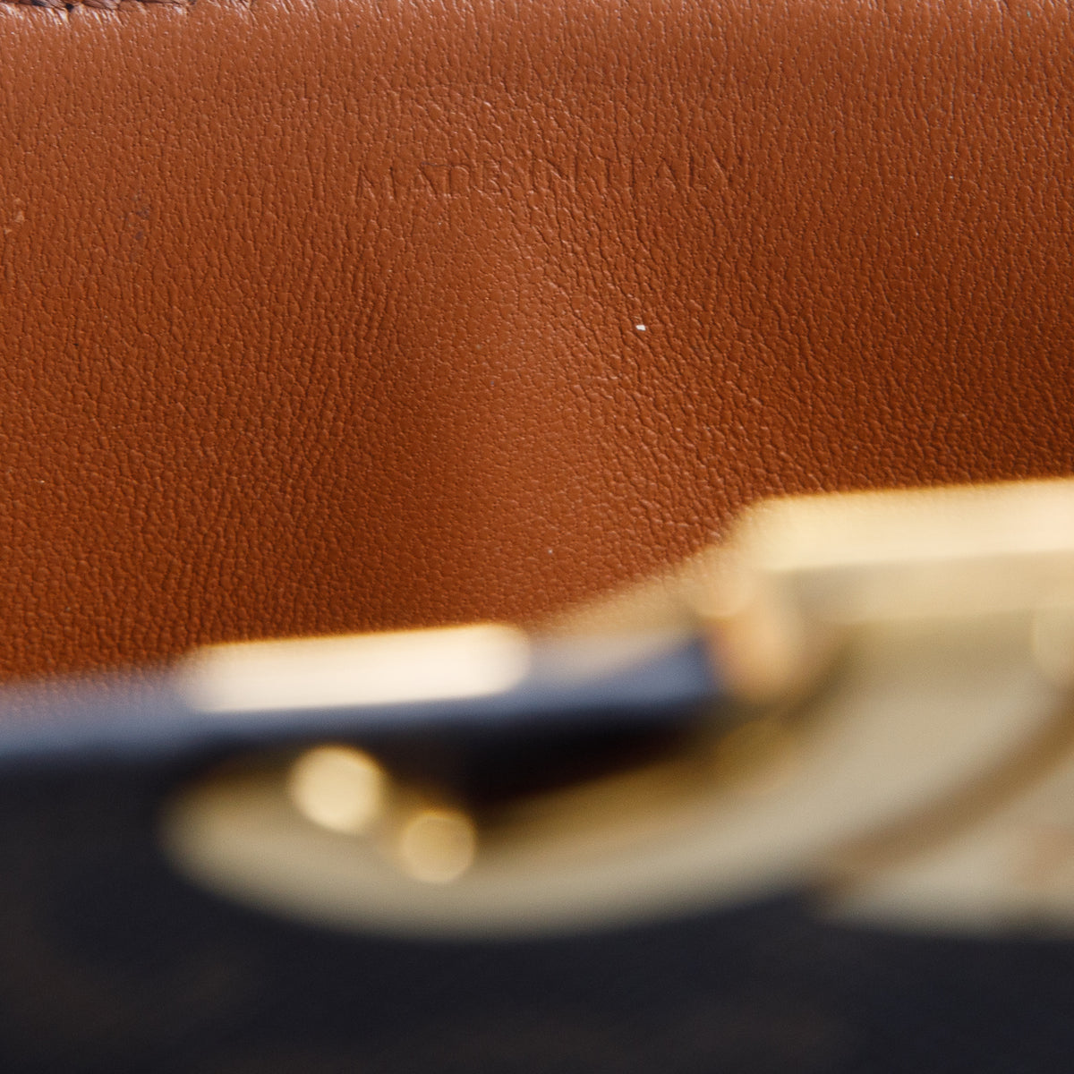 Celine 2021 Brown Canvas Calfskin Triomphe Shoulder Bag