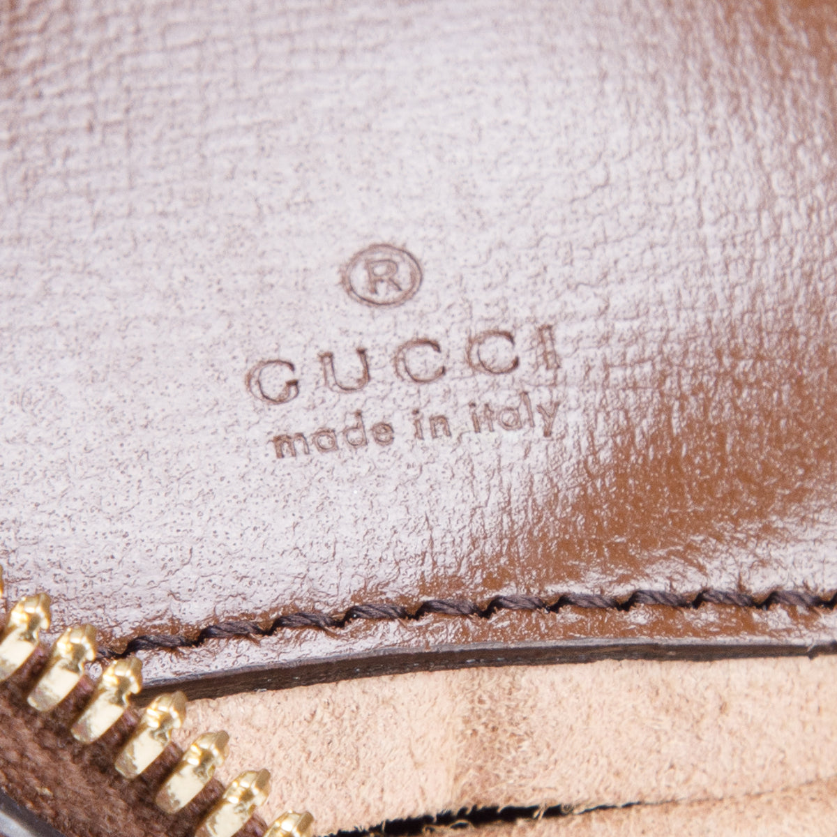 Gucci GG Supreme Monogram Mini Retro Interlocking G Half Moon Bag w/ Chain