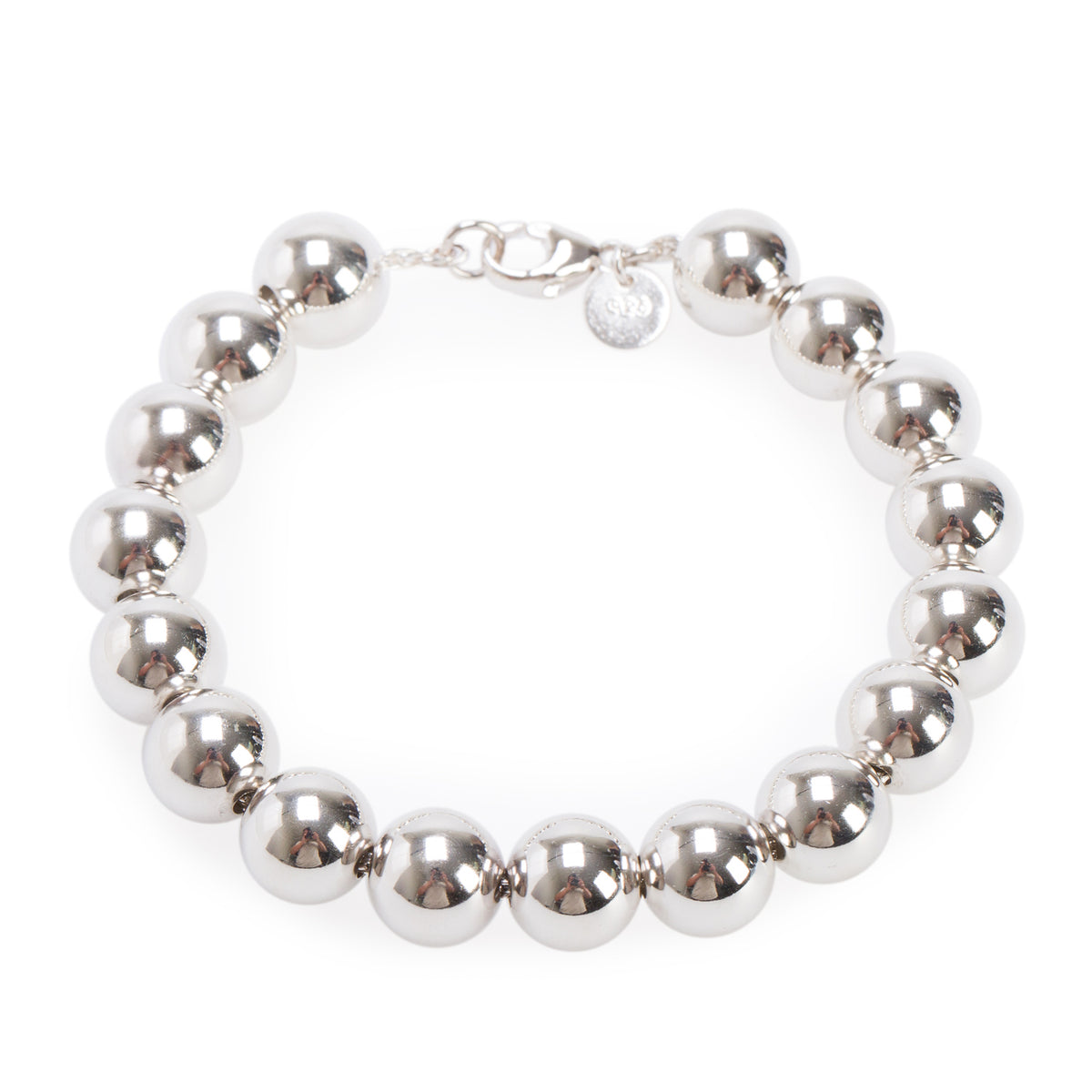 Tiffany & Co. Sterling Silver 10 MM HardWear Ball Bracelet