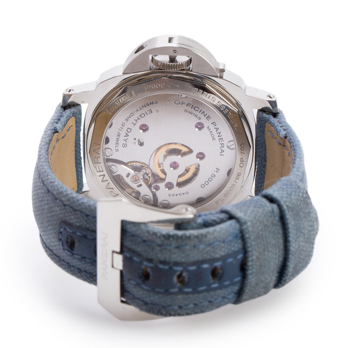 Panerai Stainless Steel Luminor Base 8 Days 44 MM Manual Watch White Dial PAM00561 w/ Box & Papers