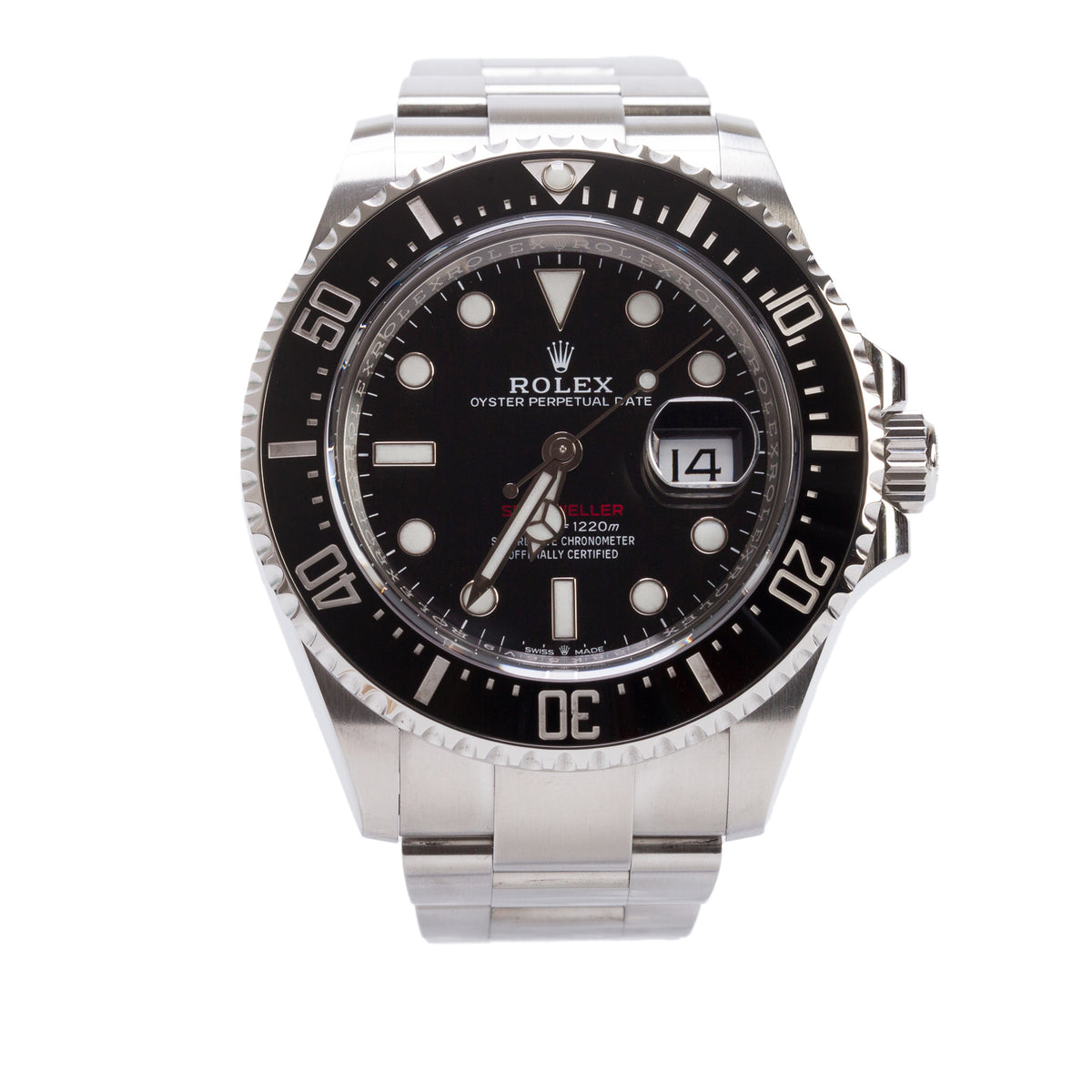 Rolex Stainless Steel Sea-Dweller 43 MM Automatic Watch Black Dial 126600 w/ Box & Papers
