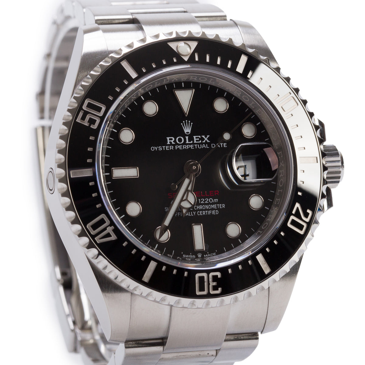 Rolex Stainless Steel Sea-Dweller 43 MM Automatic Watch Black Dial 126600 w/ Box & Papers
