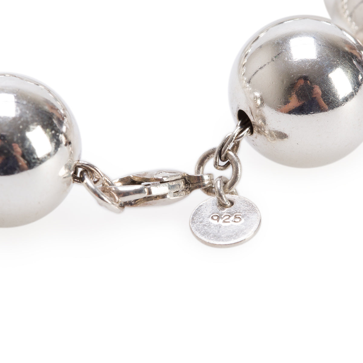 Tiffany & Co. Sterling Silver Extra Large 14 MM HardWear Ball Bracelet