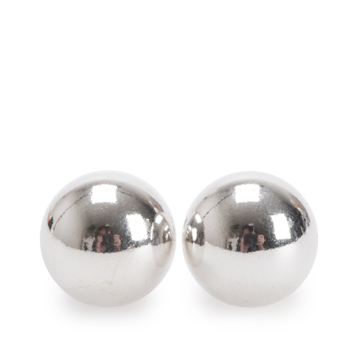 Tiffany & Co. Sterling Silver HardWear 10 MM Ball Earrings