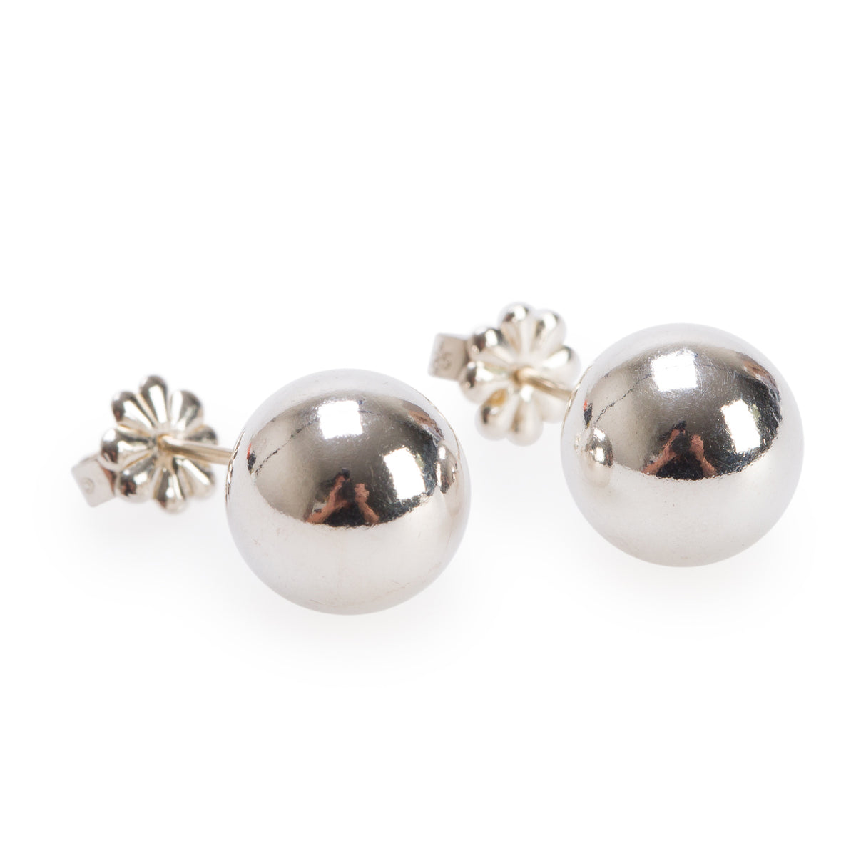 Tiffany & Co. Sterling Silver HardWear 10 MM Ball Earrings