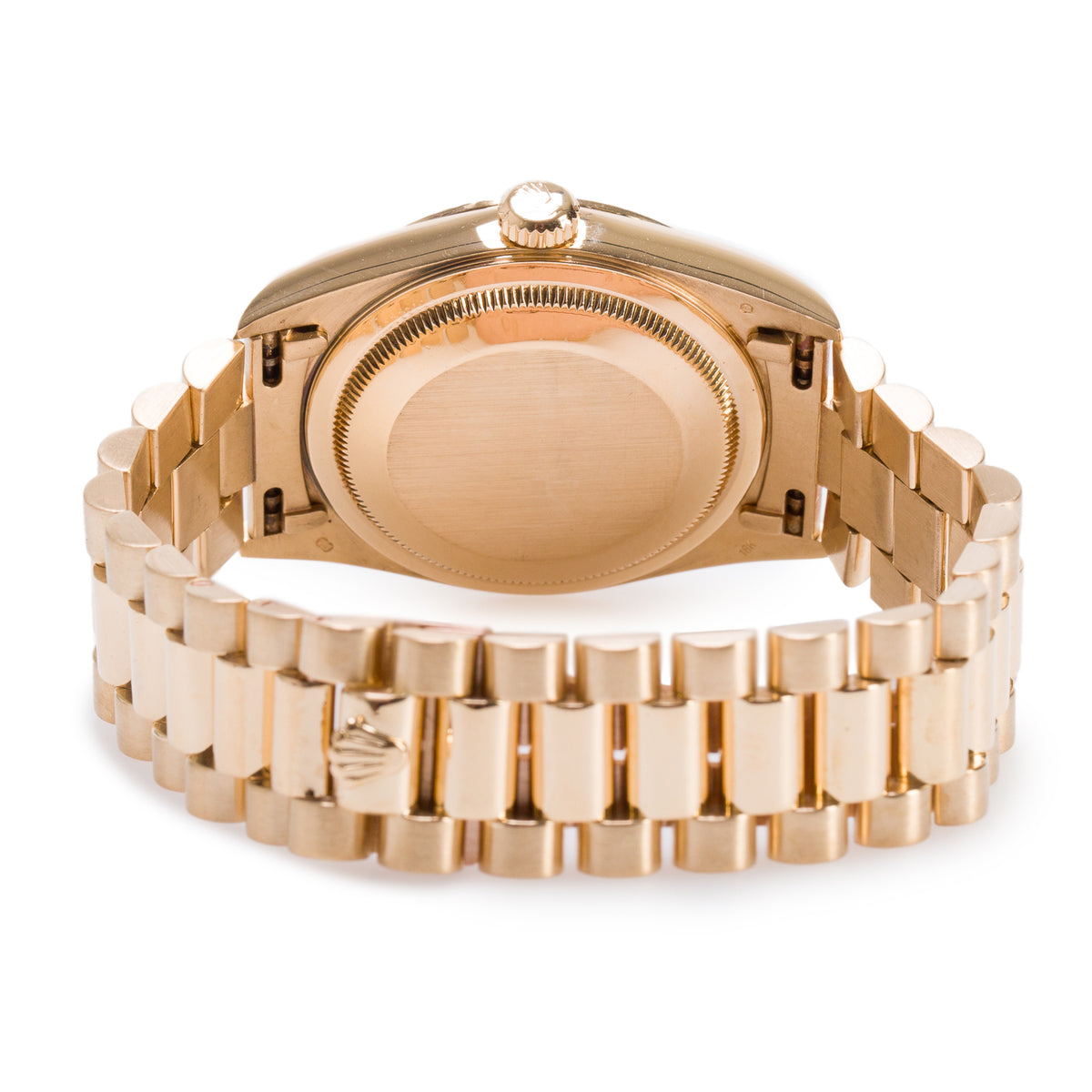 Rolex 18k Yellow Gold Day Date 36 MM President Automatic Watch Champagne Roman Numeral Dial 18238 w/ Box & Papers