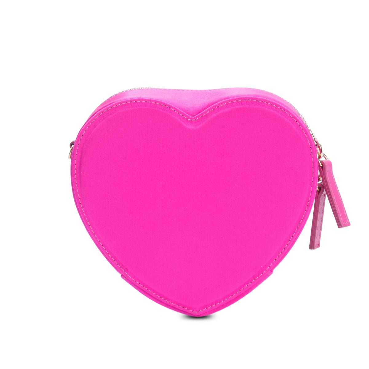 Versace Pink Satin Medusa Heart Bag w/ Box