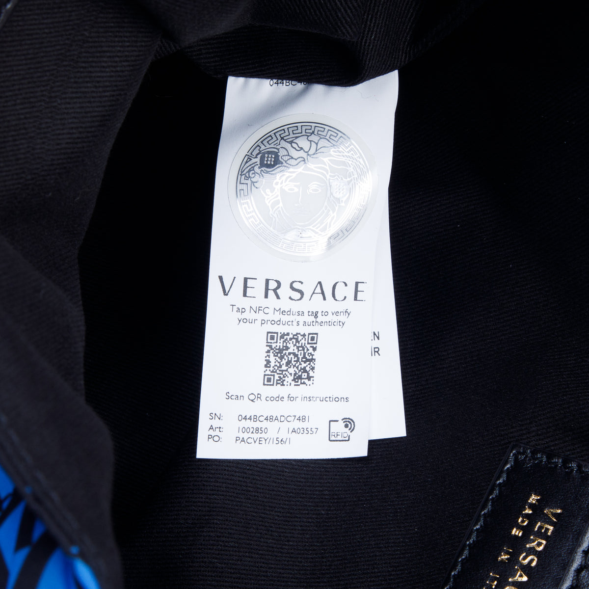 Versace Multicolor Nylon Kid's Shoulder Bag w/ Box