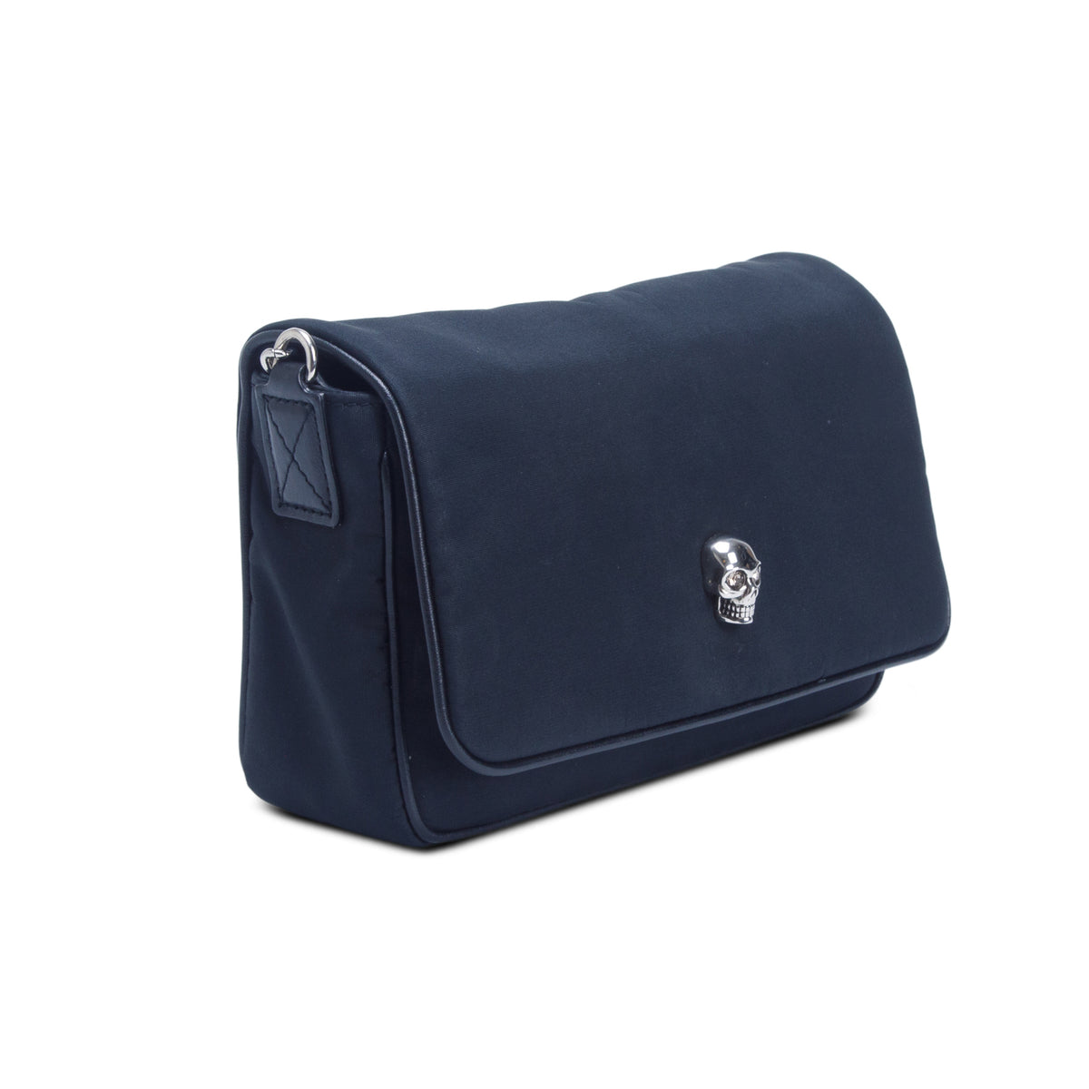 Alexander McQueen Black Nylon Skull Small Crossbody Bag w/ Box