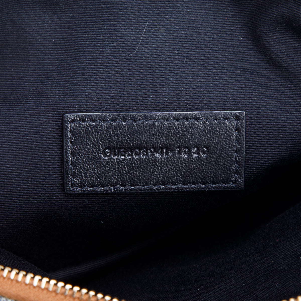 Saint Laurent 2020 Suede Denim Quilted Mini Becky Double Zip Bag