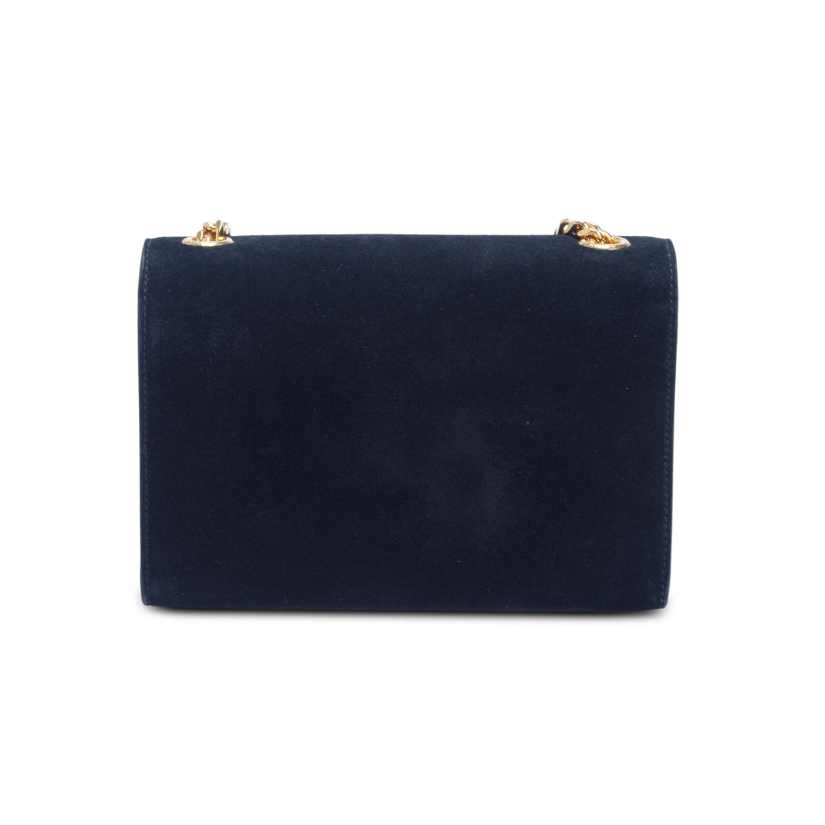 Saint Laurent Black Suede Small Monogram Kate Tassel Bag
