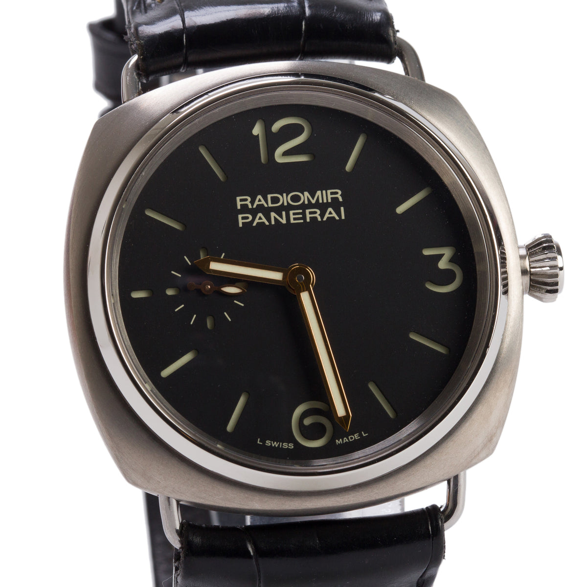 Panerai Titanium Radomir 42 MM Manual Watch Black Dial PAM00338 w/ Box
