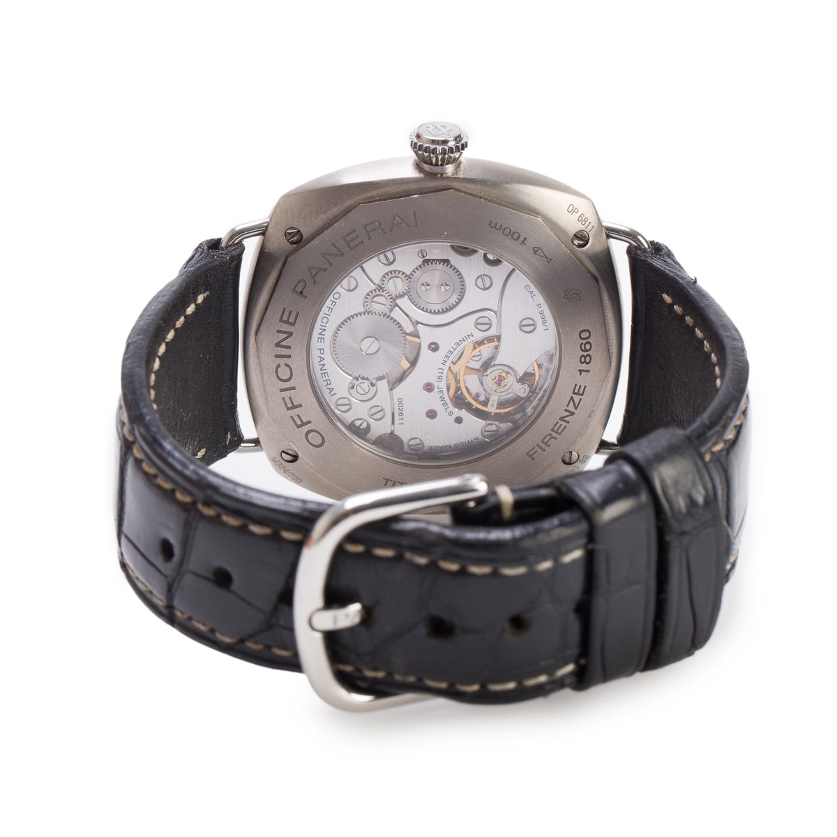 Panerai Titanium Radomir 42 MM Manual Watch Black Dial PAM00338 w/ Box