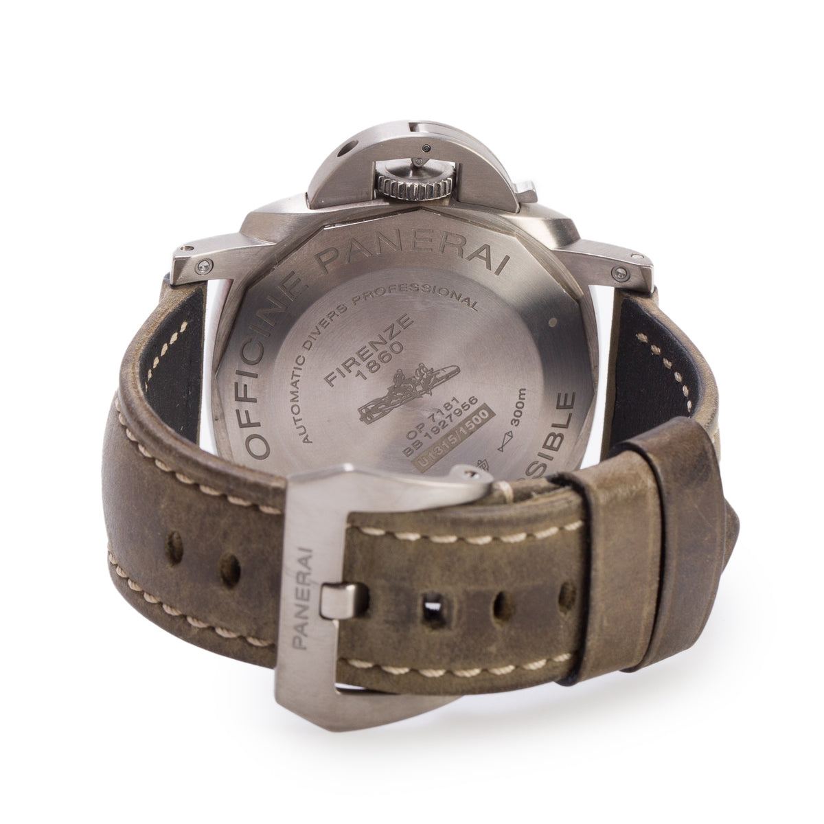 Panerai Titanium Luminor Submersible 47 MM Automatic Watch Black Dial PAM01305 w/ Box