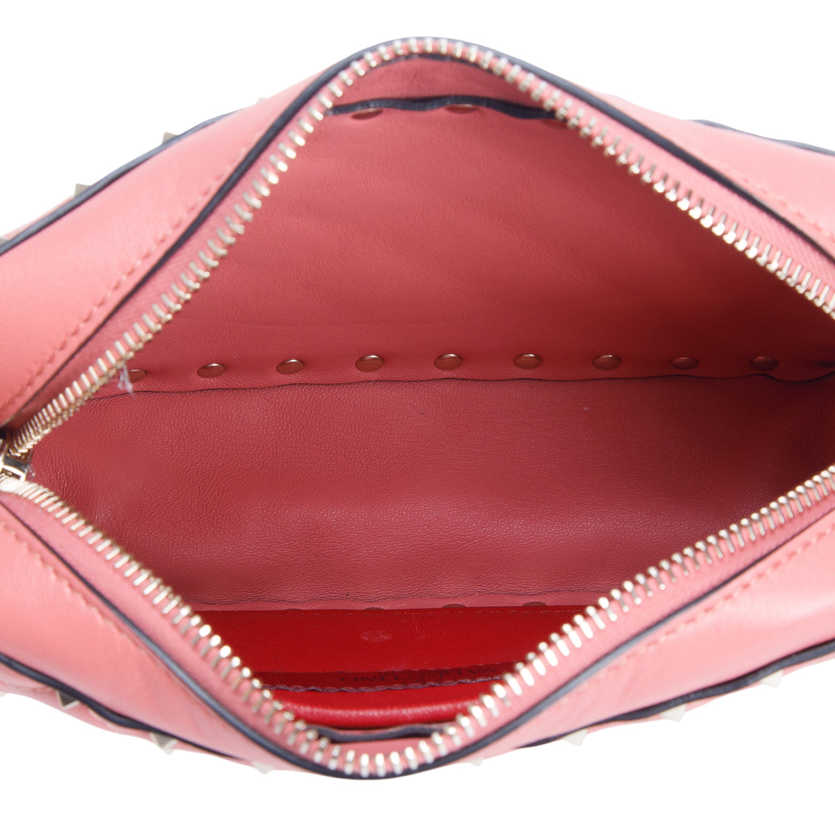Valentino Pink Nappa Rockstud Spike Camera Crossbody Bag
