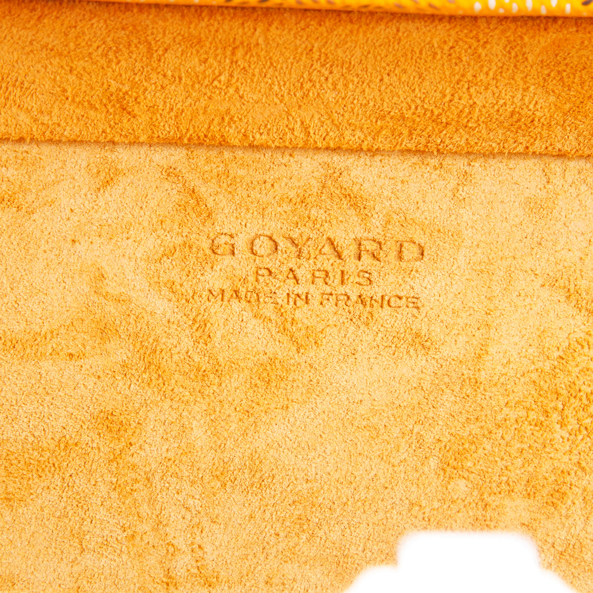 Goyard 2021 Yellow Monogram Canvas Hotel Trunk PM w/ Strap