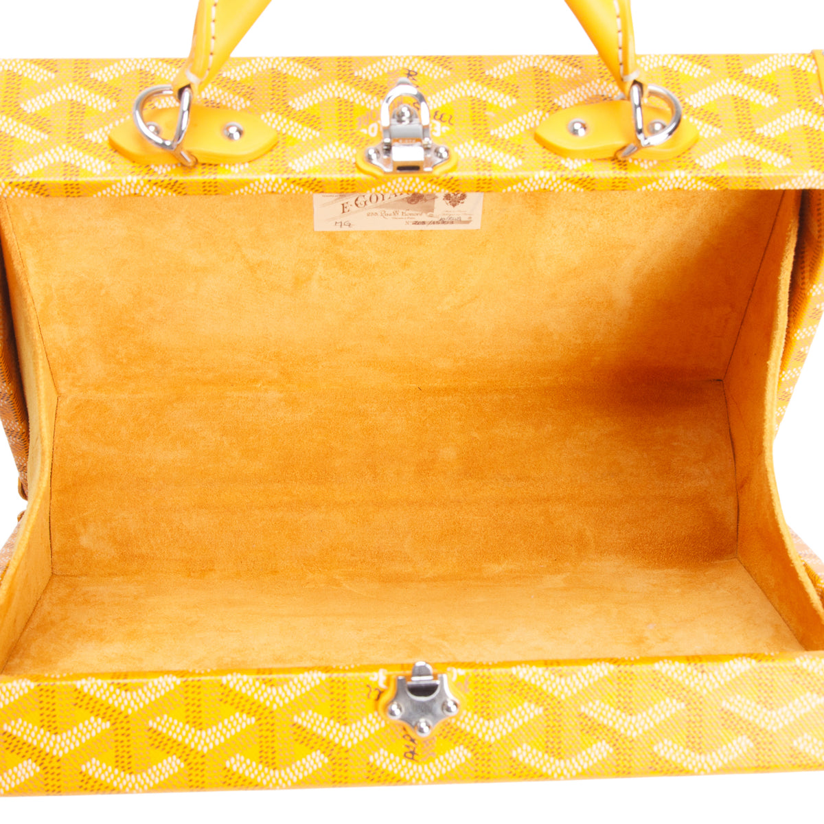 Goyard 2021 Yellow Monogram Canvas Hotel Trunk PM w/ Strap