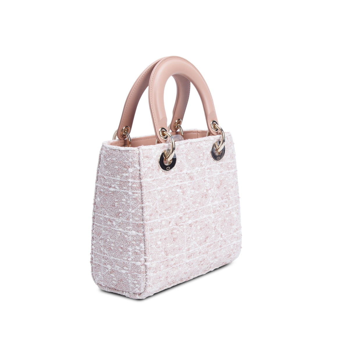 Christian Dior 2025 Pink Tweed Cannage Small My ABC Lady Dior w/ Strap
