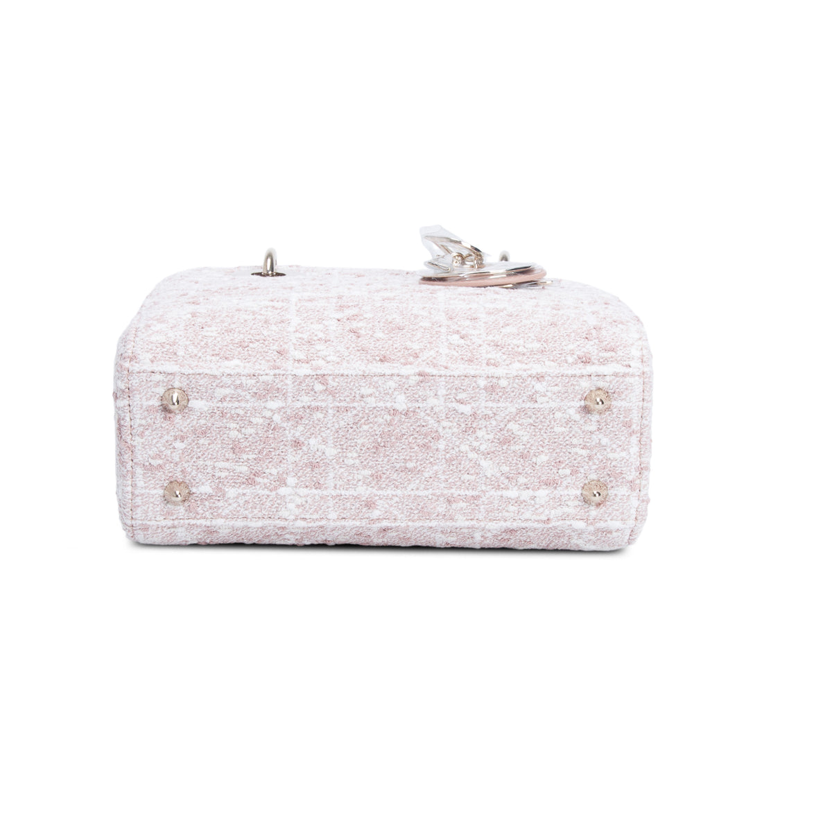 Christian Dior 2025 Pink Tweed Cannage Small My ABC Lady Dior w/ Strap