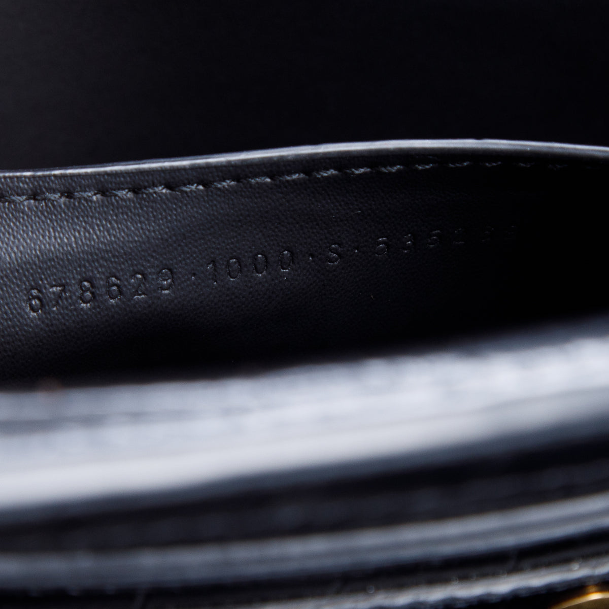 Balenciaga Black Shiny Calfskin Croc Embossed Neo Classic S City w/ Strap