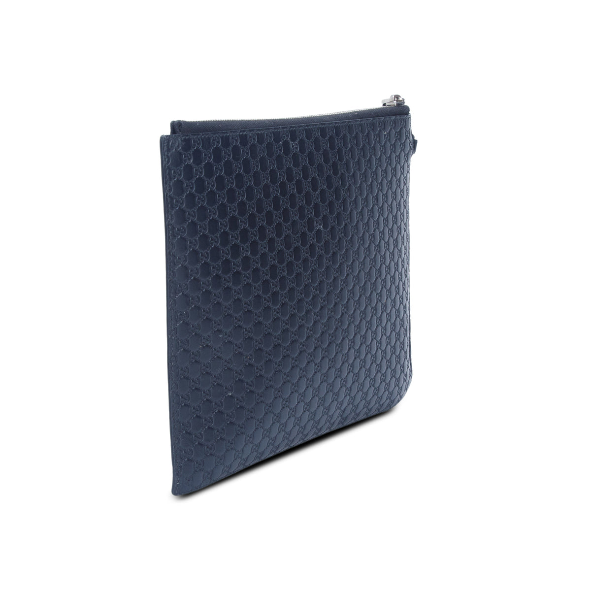 Gucci Black Leather Signature Clutch