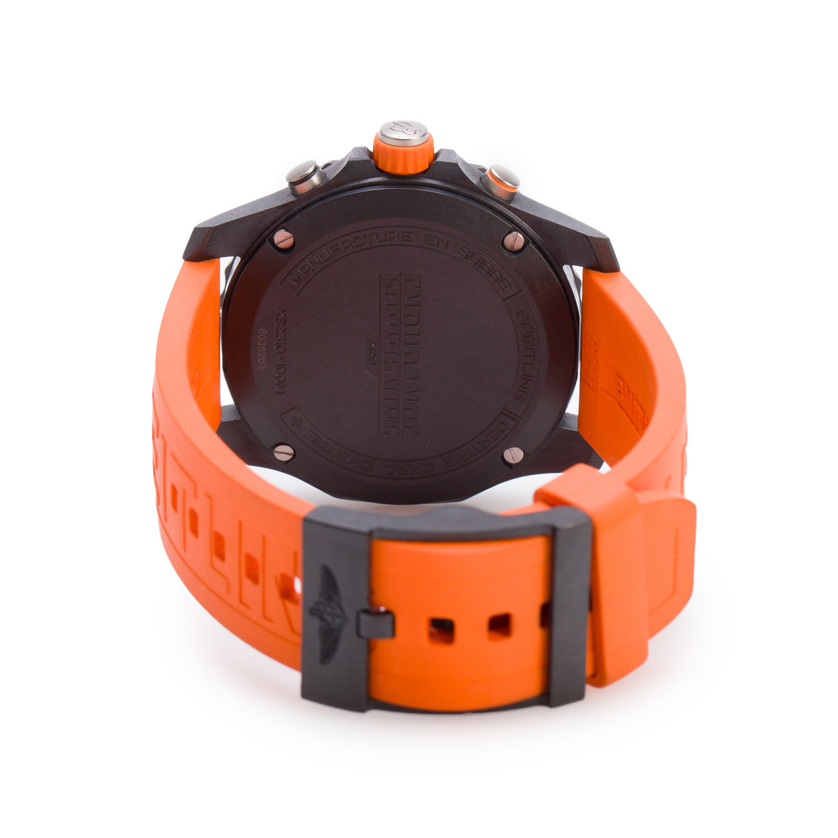 Breitling Breitlight Black Polymer Endurance Pro 44MM Watch Orange X82310 w/ Box & Papers