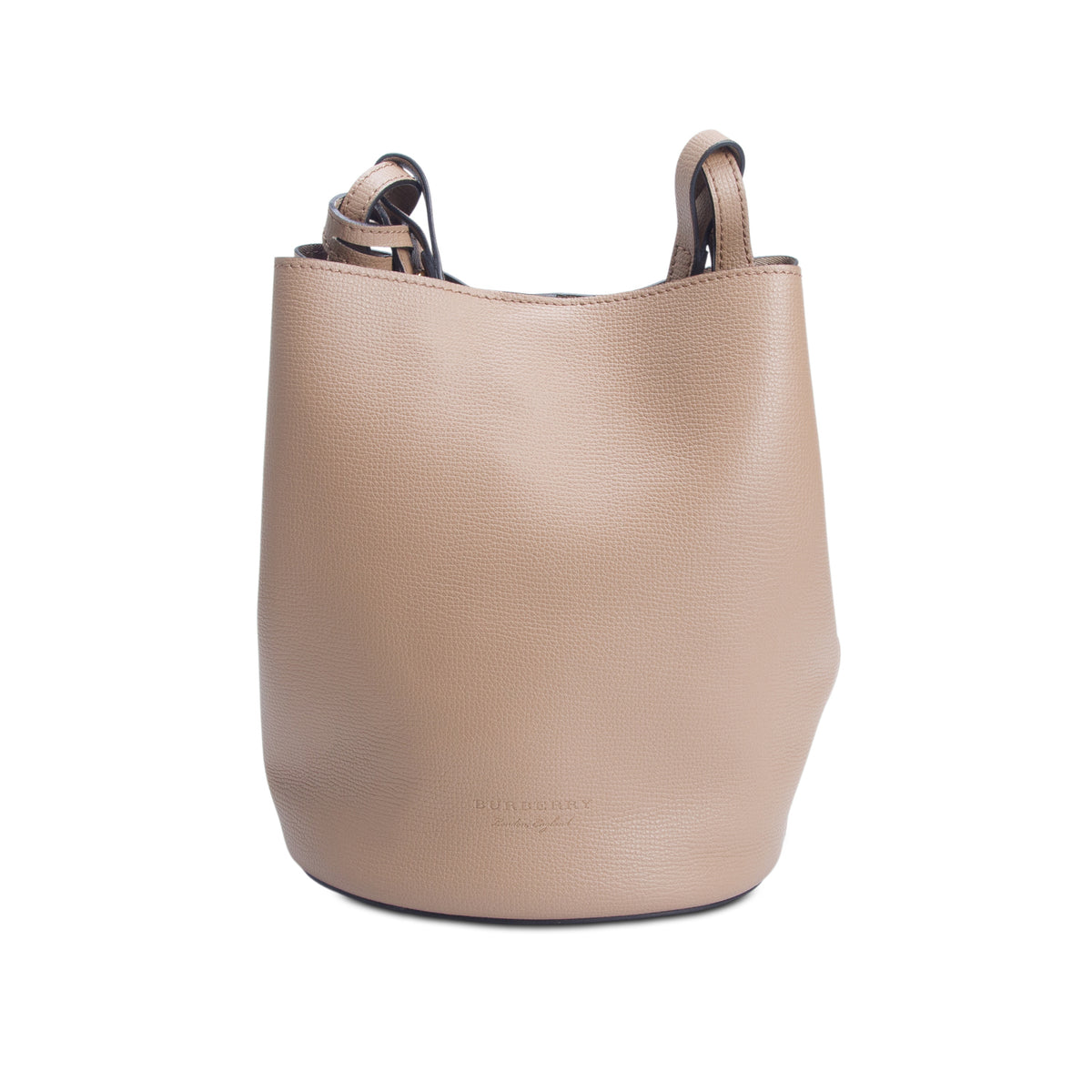 Burberry Brown Calfskin Small Lorne Bucket Crossbody