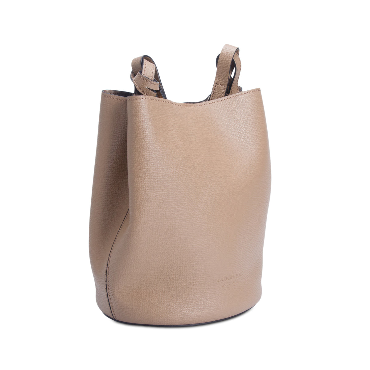 Burberry Brown Calfskin Small Lorne Bucket Crossbody