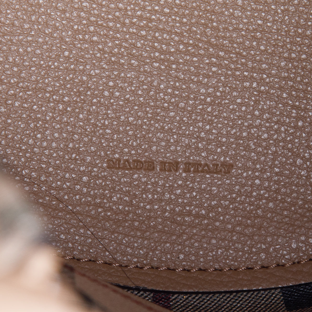 Burberry Brown Calfskin Small Lorne Bucket Crossbody
