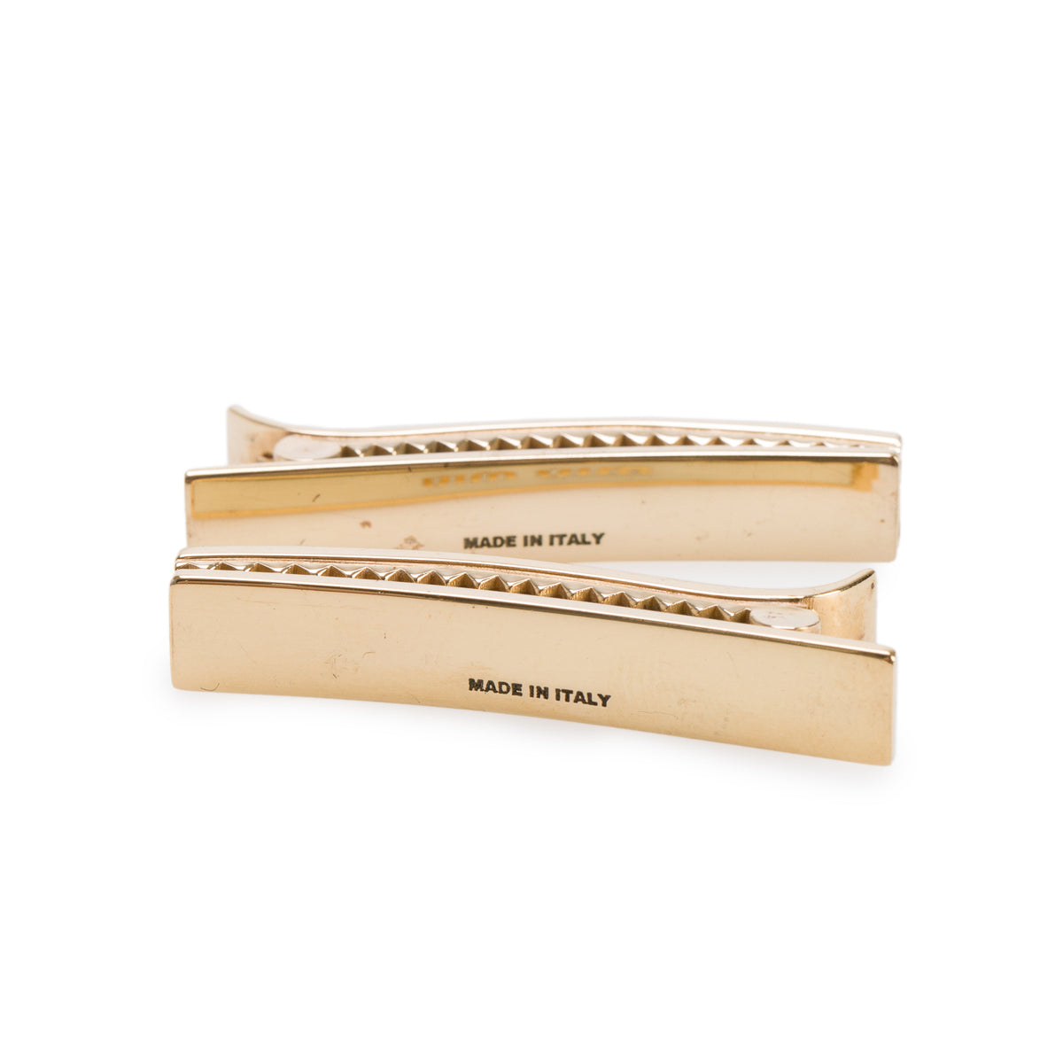 Miu Miu White Logo Hair Clips