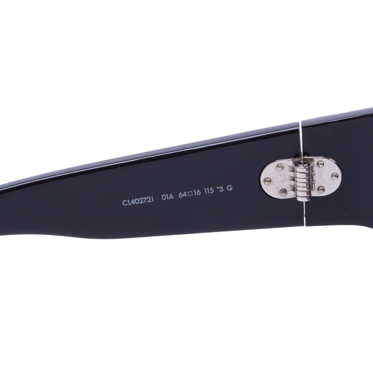 Celine CL402721 Black Acetate Square Shield Sunglasses w/ Case