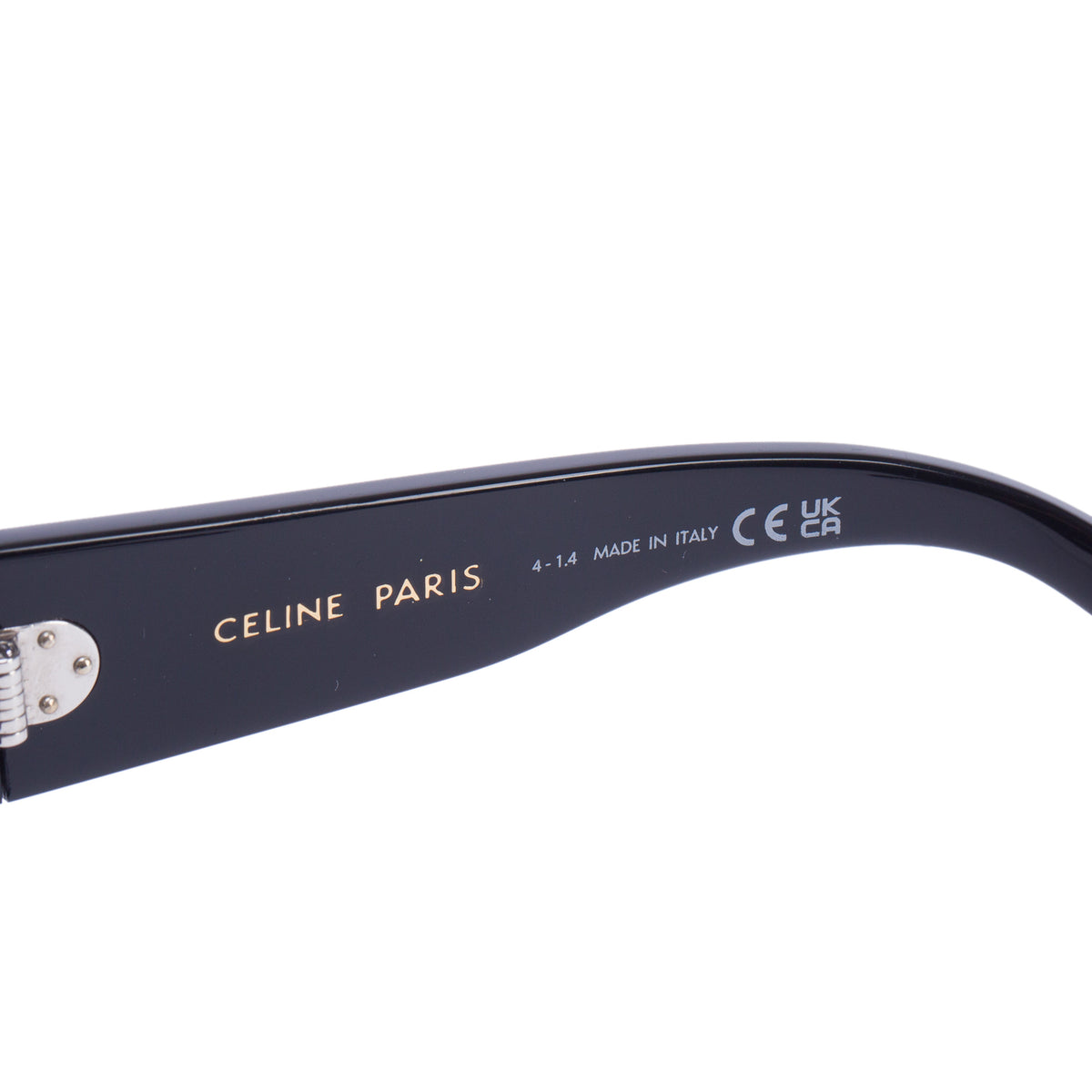 Celine CL402721 Black Acetate Square Shield Sunglasses w/ Case