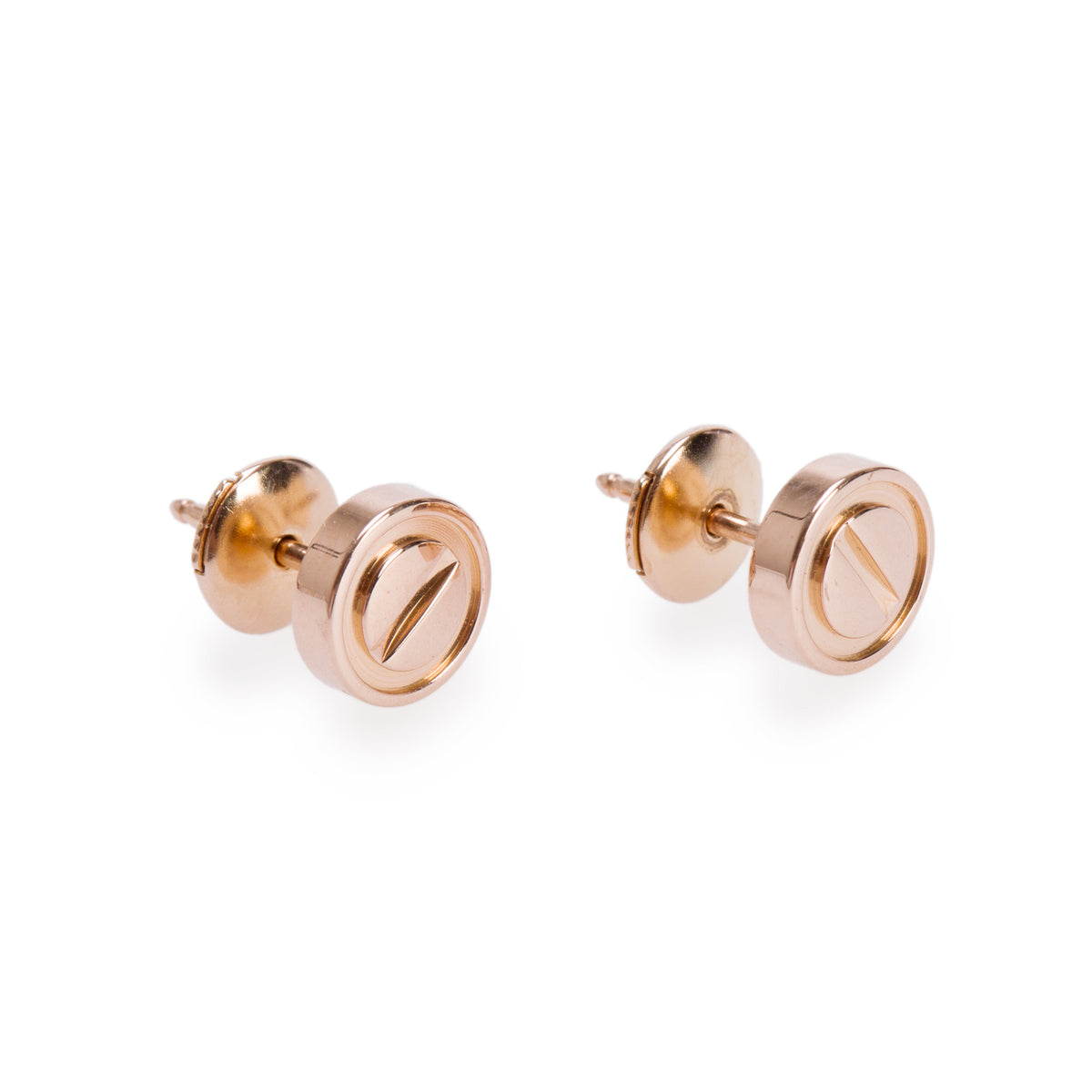 Cartier 2025 18k Rose Gold 7.2 MM Love Stud Earrings w/ Box & Certificate
