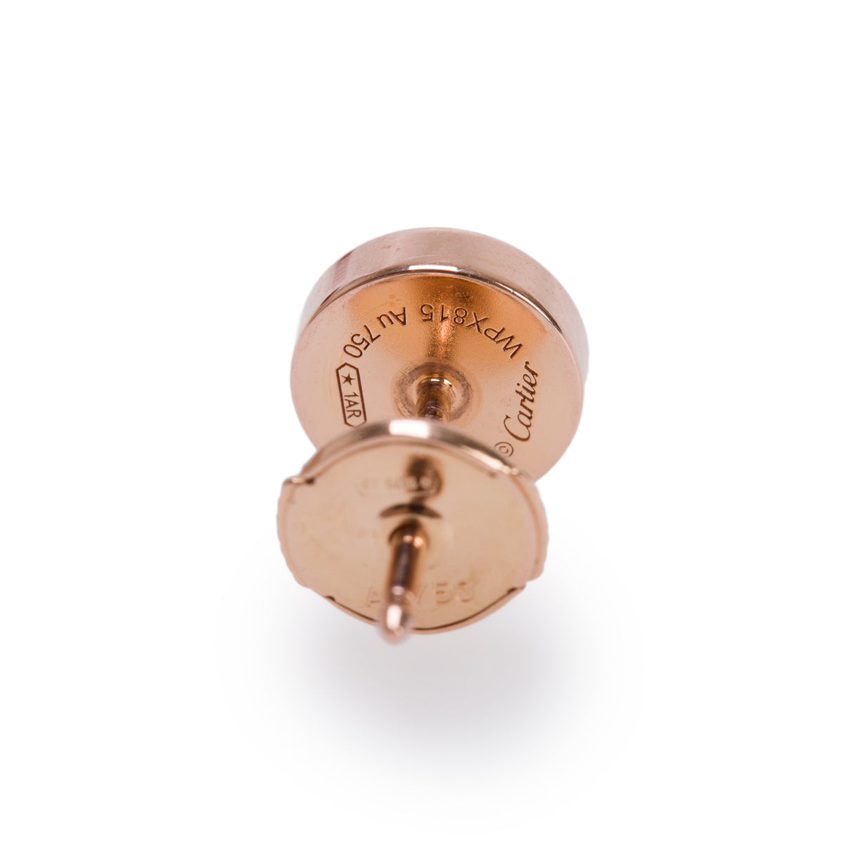 Cartier 2025 18k Rose Gold 7.2 MM Love Stud Earrings w/ Box & Certificate