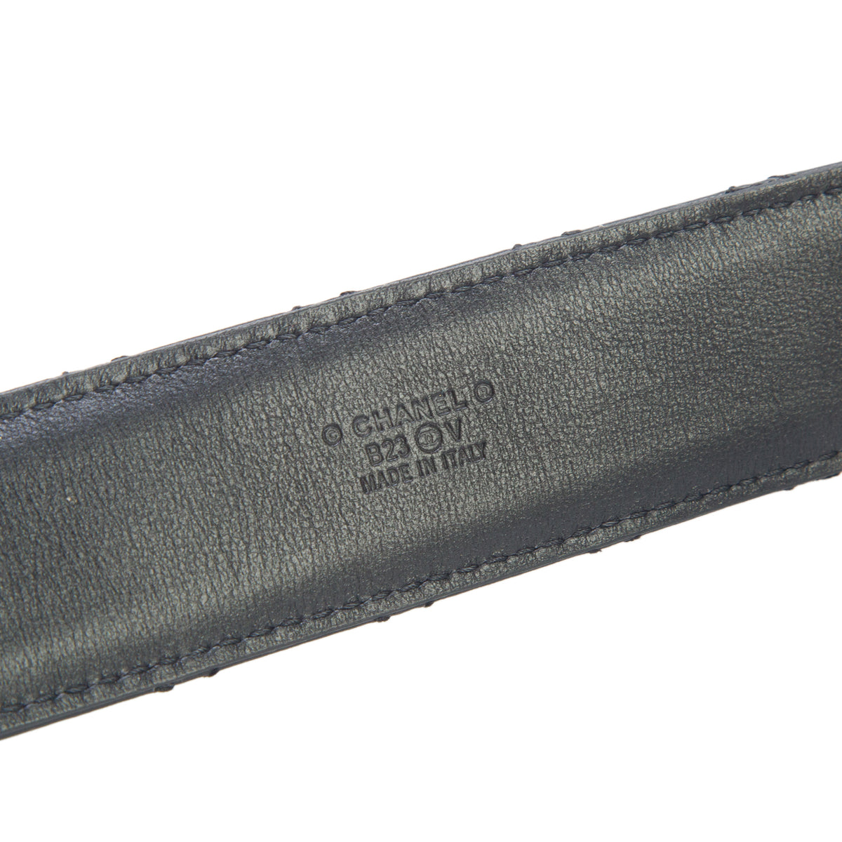 Chanel 2023 Black Quilted Calfskin Leather CC Buckle Belt 70 28 w/ Box & Receipt