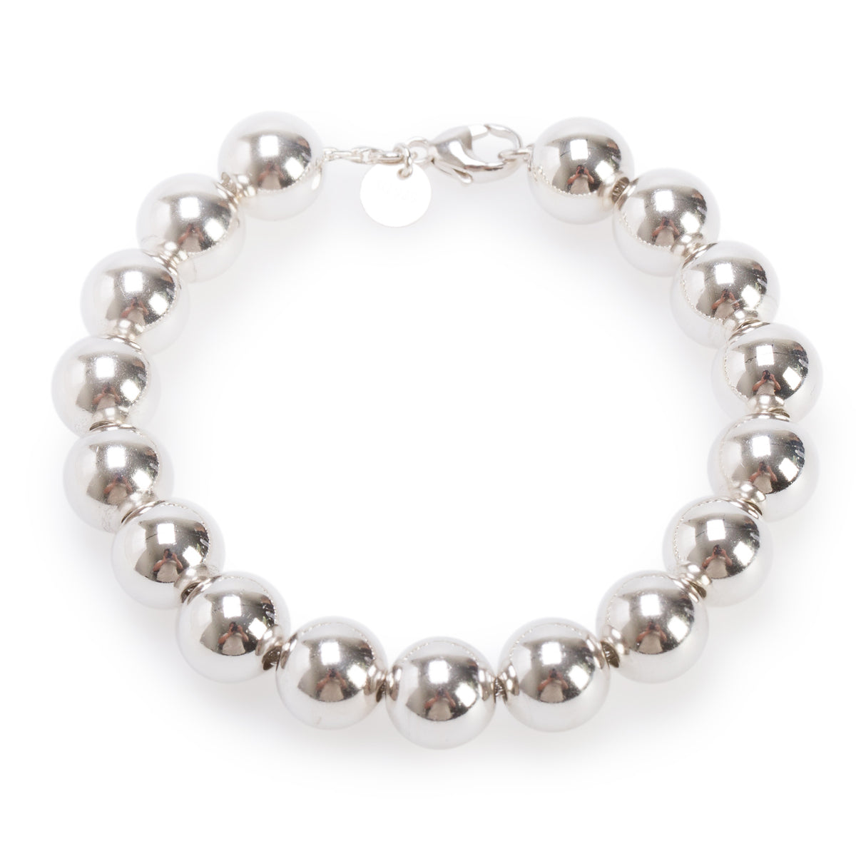Tiffany & Co. Sterling Silver 10 MM HardWear Ball Bracelet