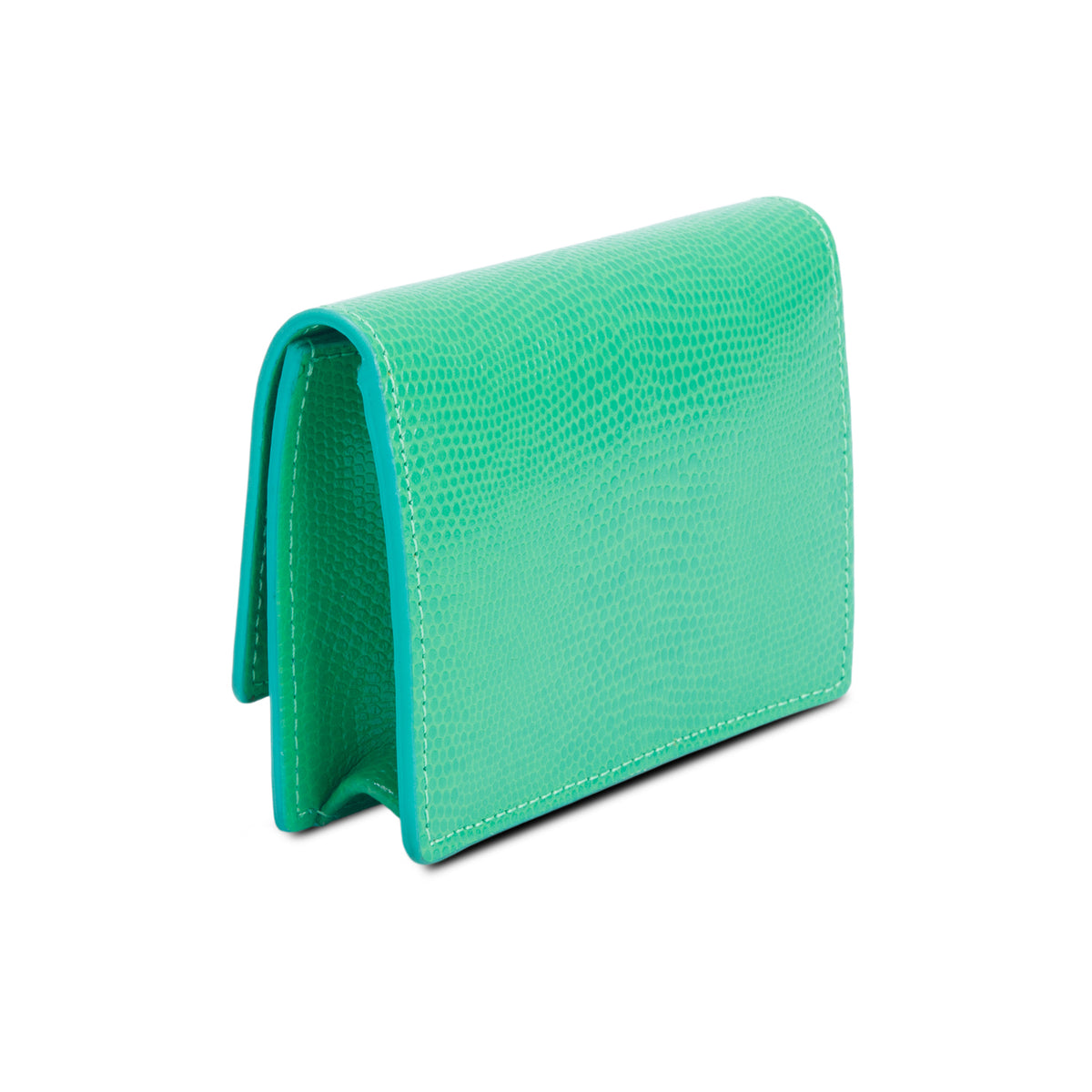 Jacquemus Green Lizard Embossed Le Bello Crossbody Bag