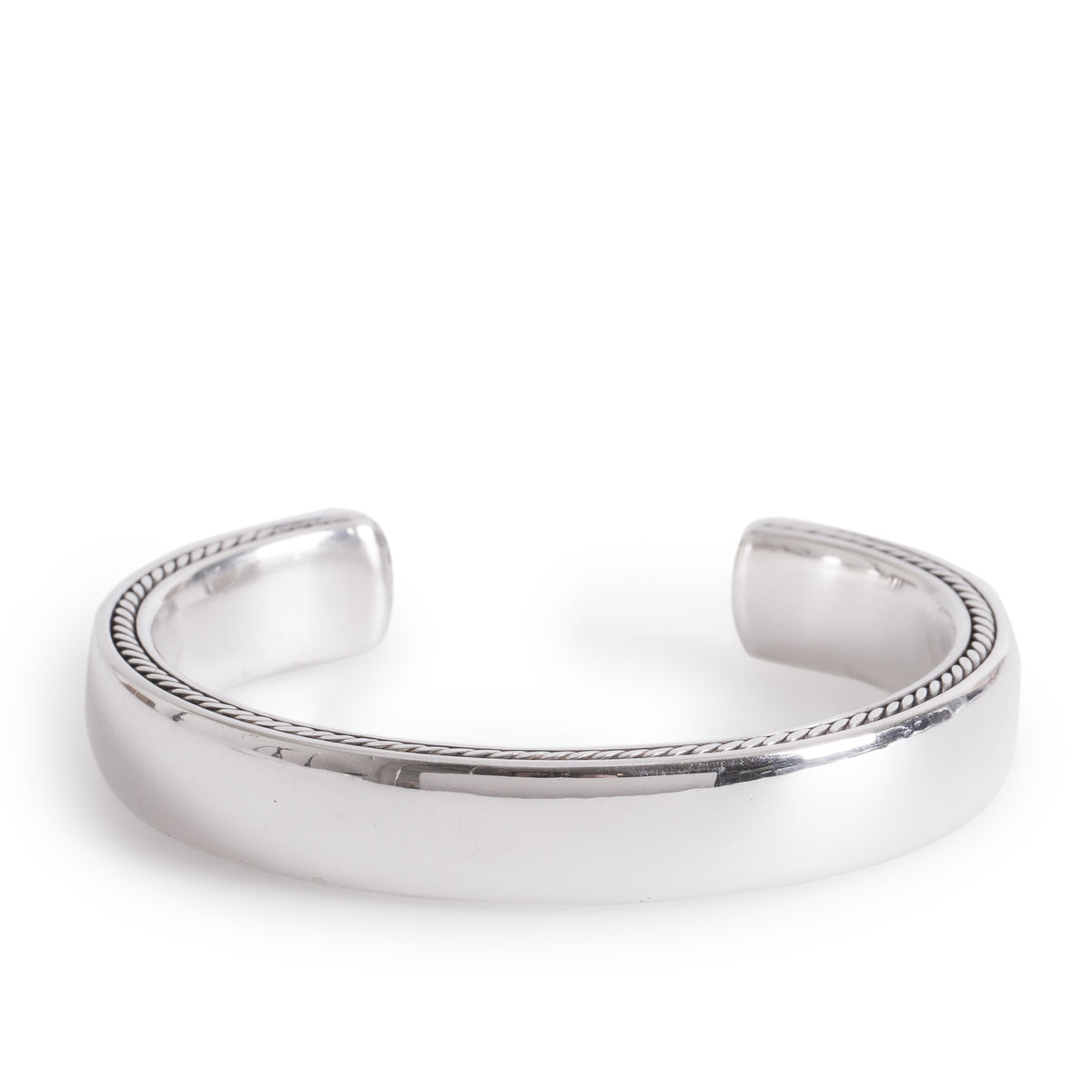 David Yurman Sterling Silver Streamline Cable Cuff Bracelet
