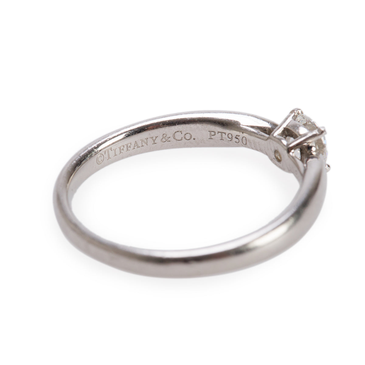 Tiffany & Co. Platinum Harmony Solitaire 0.30 ct. Diamond Engagement Ring, Size 5.75