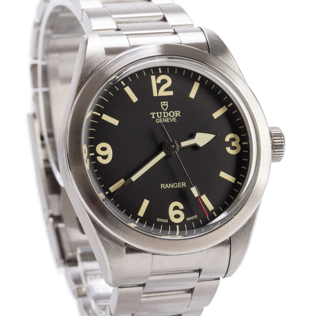 Tudor 2023 Stainless Steel Ranger 39 MM Automatic Watch Black Dial 79950 w/ Box & Papers