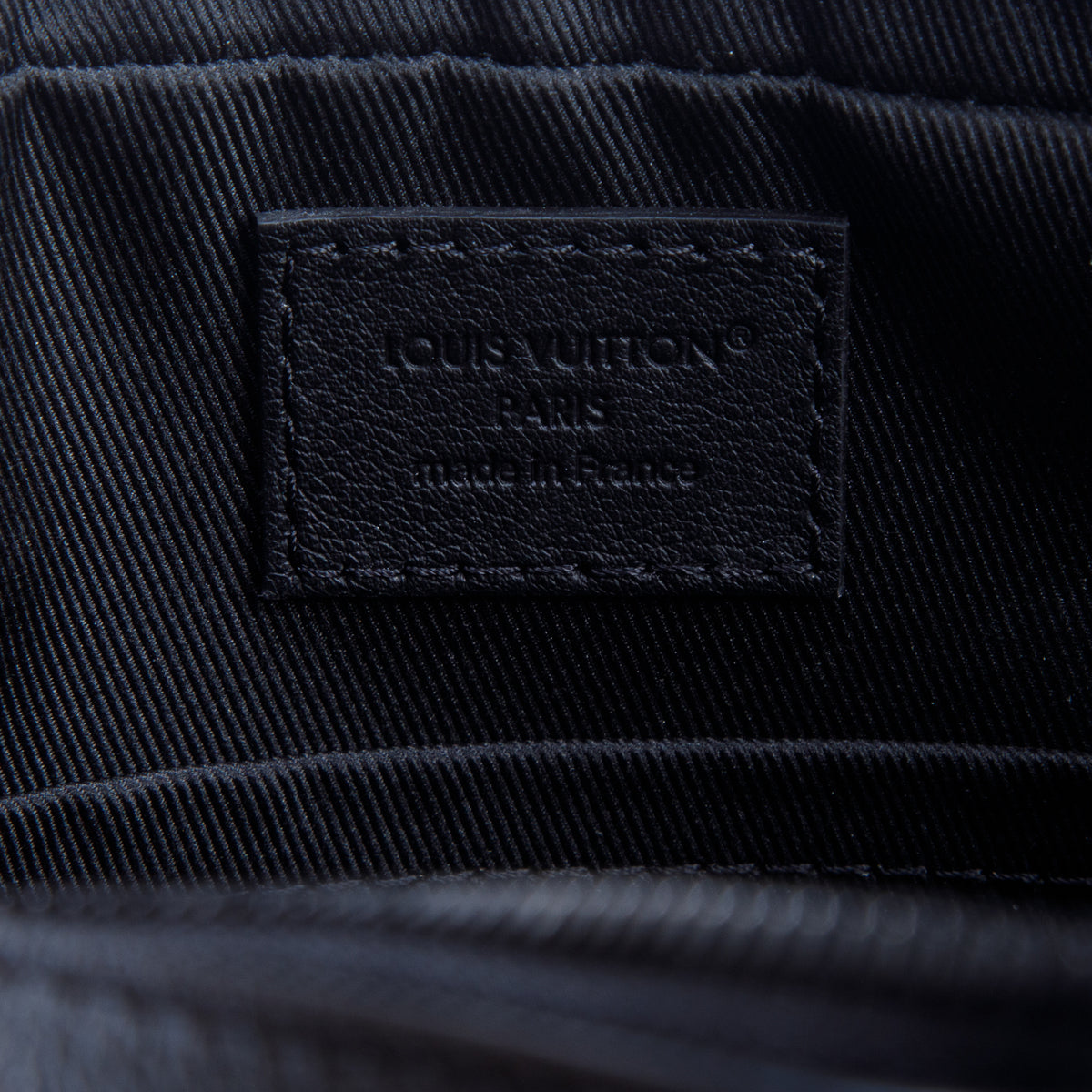 Louis Vuitton Black Monogram Shadow Embossed Calfskin Leather Duo Messenger Bag