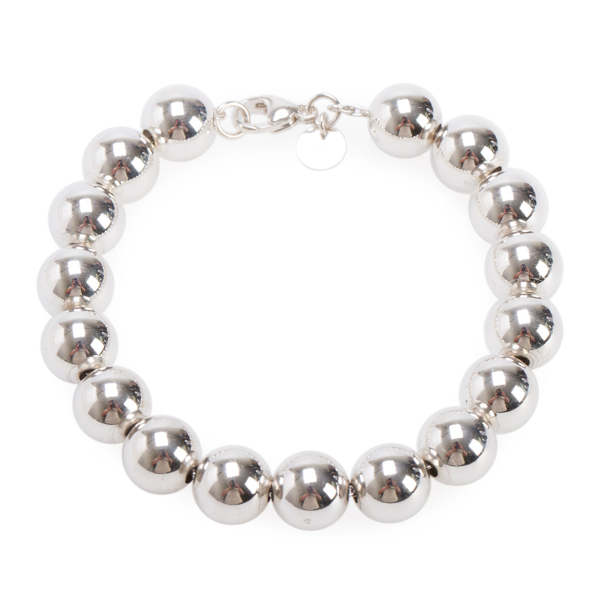 Tiffany & Co. Sterling Silver 10 MM HardWear Ball Bracelet
