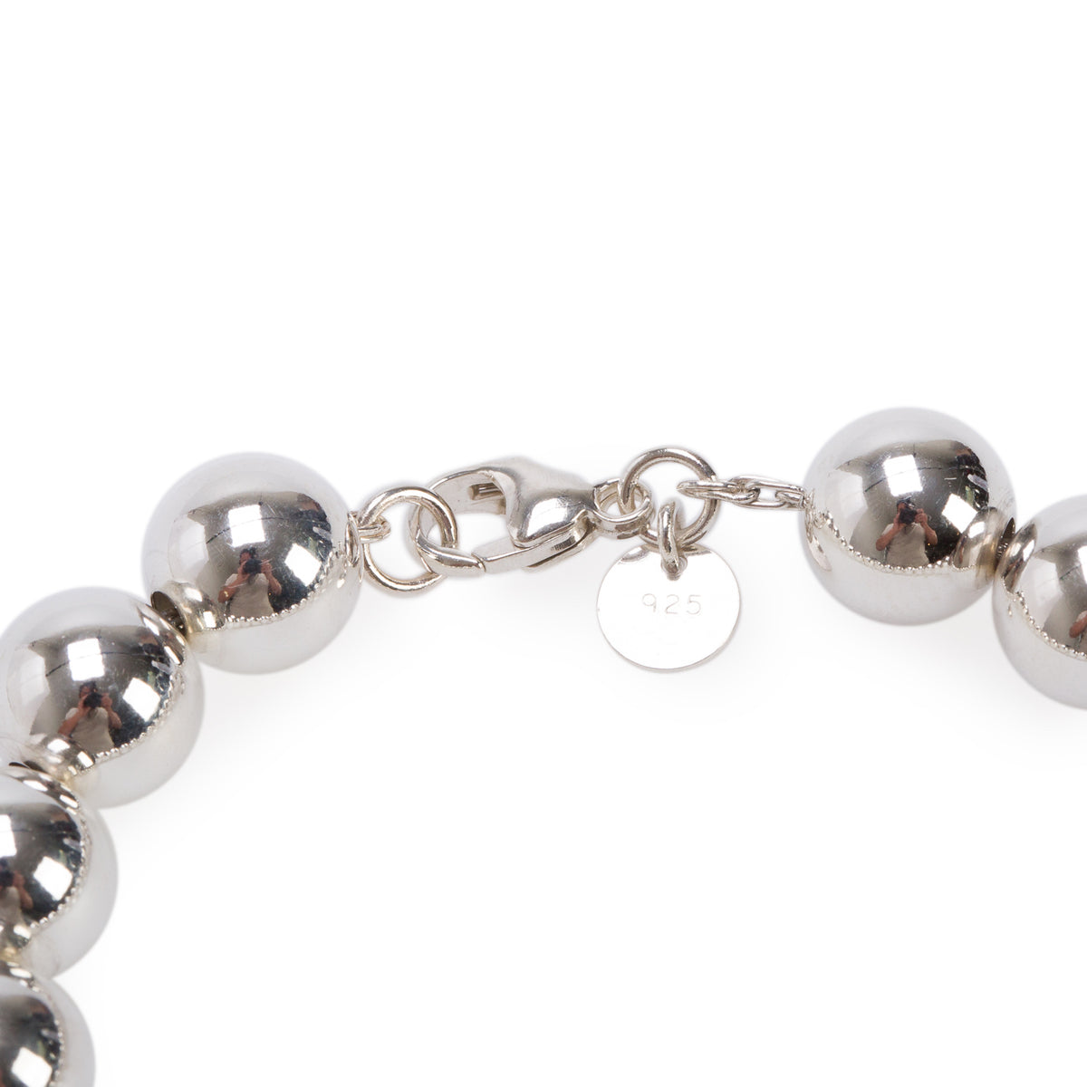 Tiffany & Co. Sterling Silver 10 MM HardWear Ball Bracelet