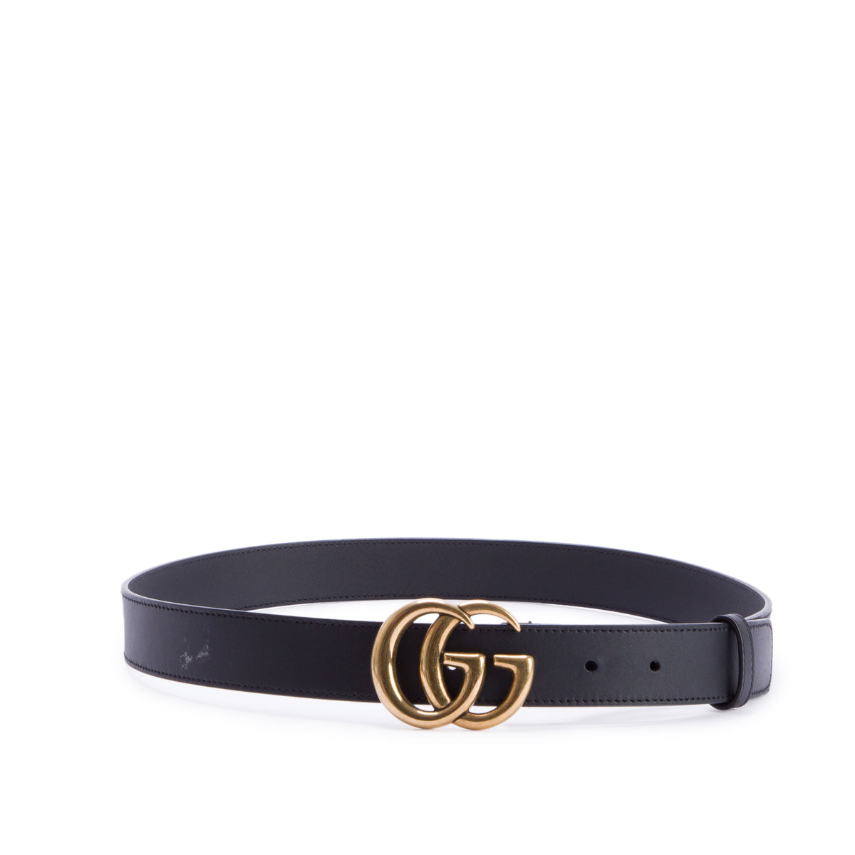 Gucci GG Marmont Black Leather Belt 90 36 w/ Box