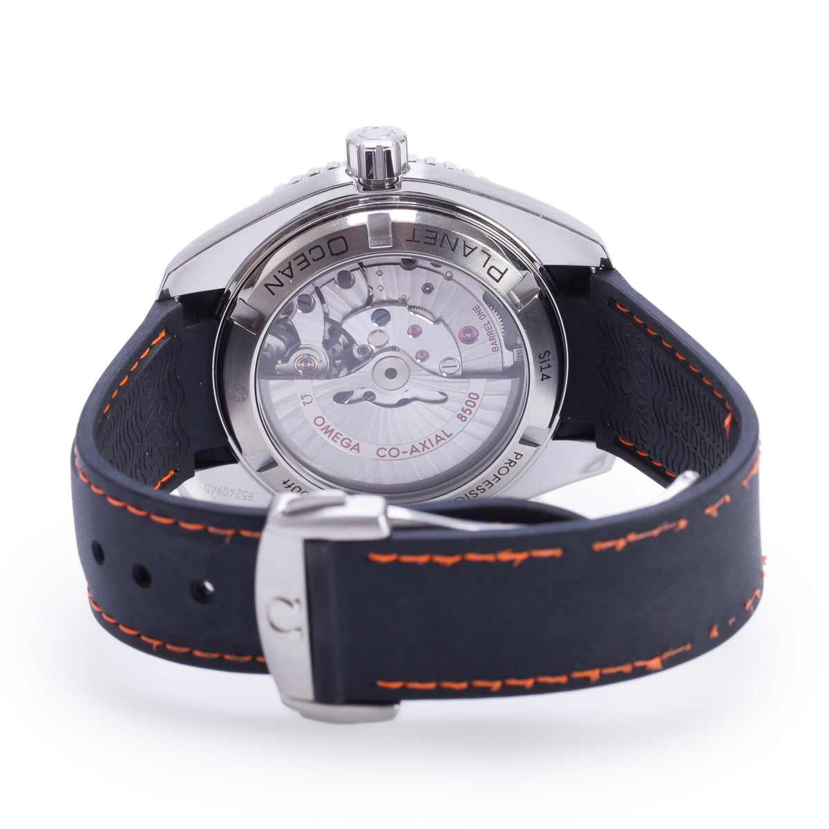 Omega Stainless Steel Seamaster Planet Ocean Co-Axial Chronometer 42 MM Automatic Watch Black Dial w/ Box & Papers