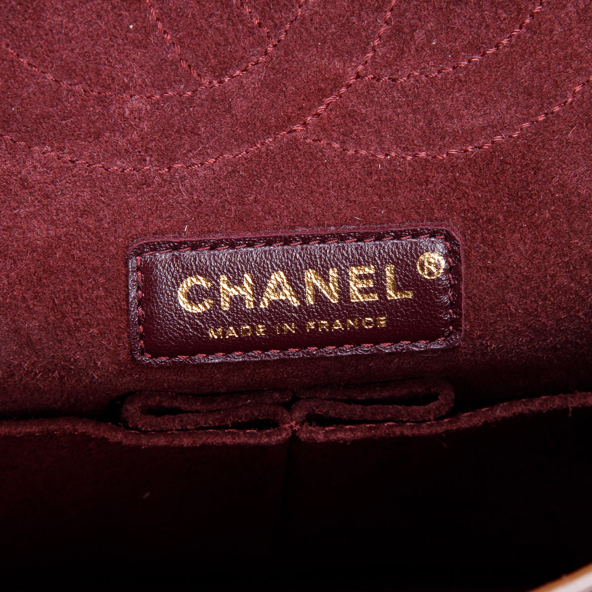Chanel Brown Calfskin Medallion Reissue 2.55 Flap Bag 225 w/ Authenticity Card