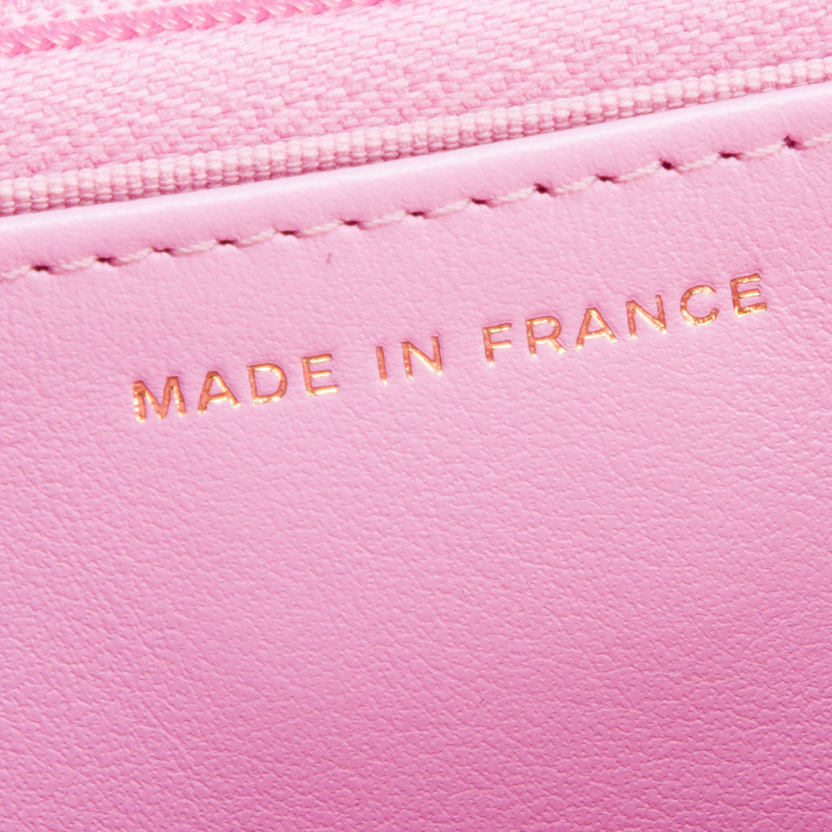 Chanel 2023 Pink Caviar Quilted Classic Wallet on Chain w/ Box & Receipt